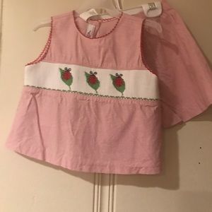 Smocked shirt/shirt set